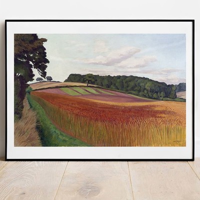 Kunstdruck John Nash Cornfield in Wiston Suffolk Giclée Poster Galerie Wandbild