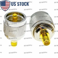 2PCS PL259 UHF Male Plug to SMA Female Jack RF Adapter Coaxial Connector