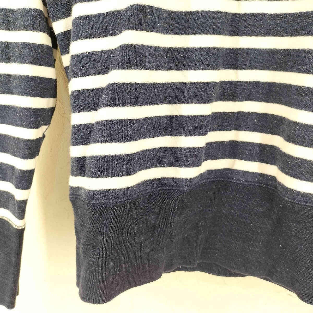 LOOPWHEELER (Loopwheeler) Border Crew Neck Sweat … - image 4