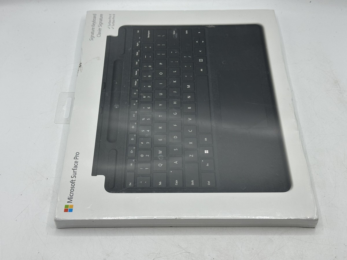 Microsoft Surface Pro Signature Keyboard W/ Pen Slot Black 8XA