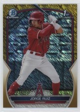 2023 Bowman Chrome Prospects Gold Shimmer Refractor 10/50 Jorge Ruiz 17dp