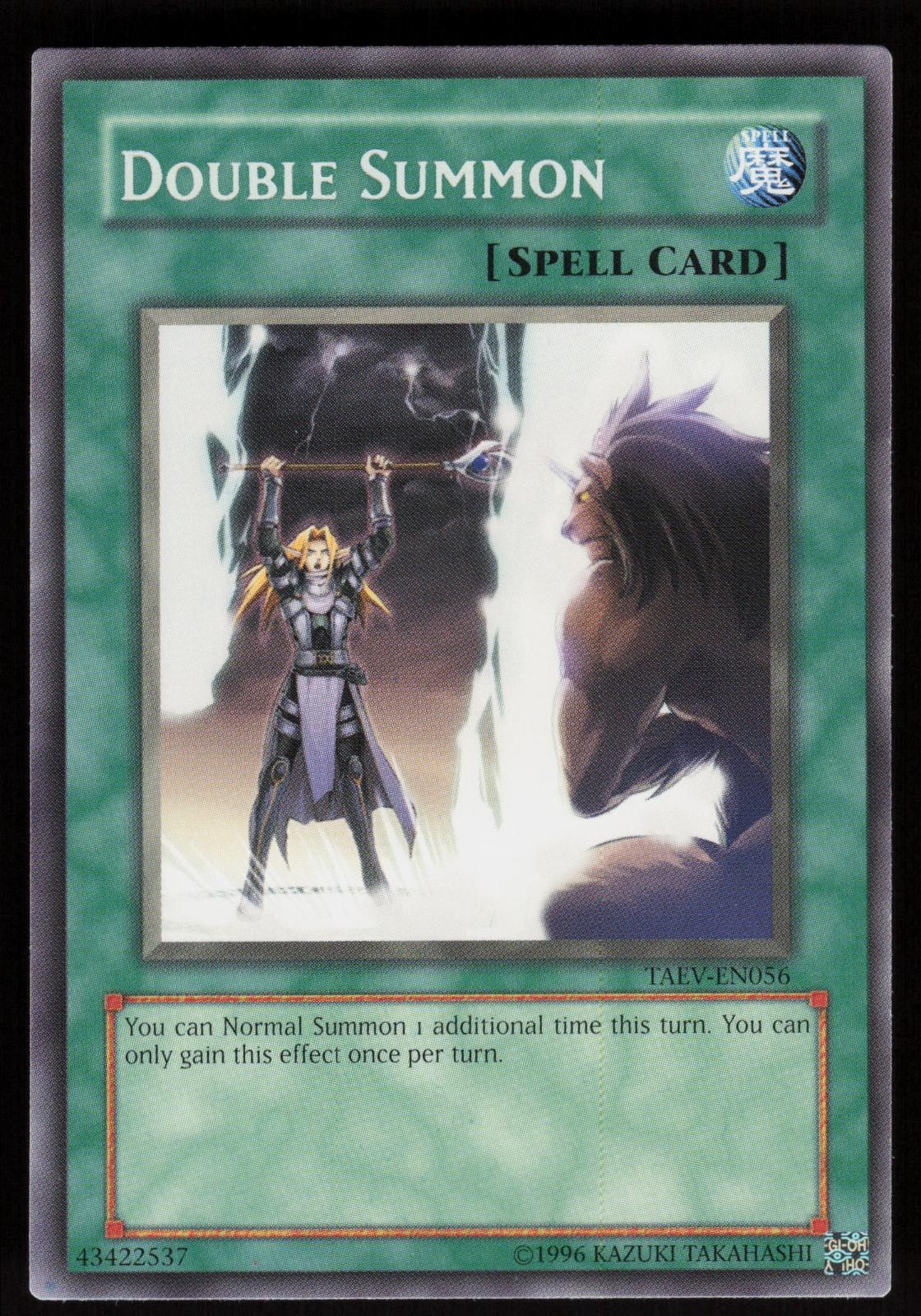 Double Summon TAEV-EN056 Tactical Evolution 1st Edition Rare YU-GI-OH