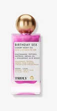 TRULY Birthday Sex Luxury Body Oil Vegan Hyaluronic Acid Boost 3.1 Oz / 90ML