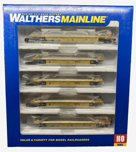 Coche Walthers MainLine 910-55617 TTX DTTX 748210 Thrall 5 unidades reconstruido 40' pozo | Condition: New