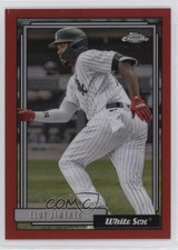 2021 Update 1992 Topps Redux Chrome Red Border 47/70 Eloy Jimenez #TC92-15 0y6s