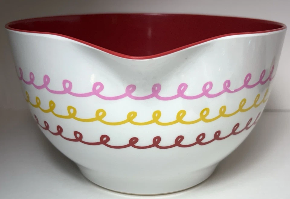 Juego de 3 cuencos mezcladores de melamina glaseado Cake Boss 3, 2 y 1,8 cuartos Foto 3 de 4