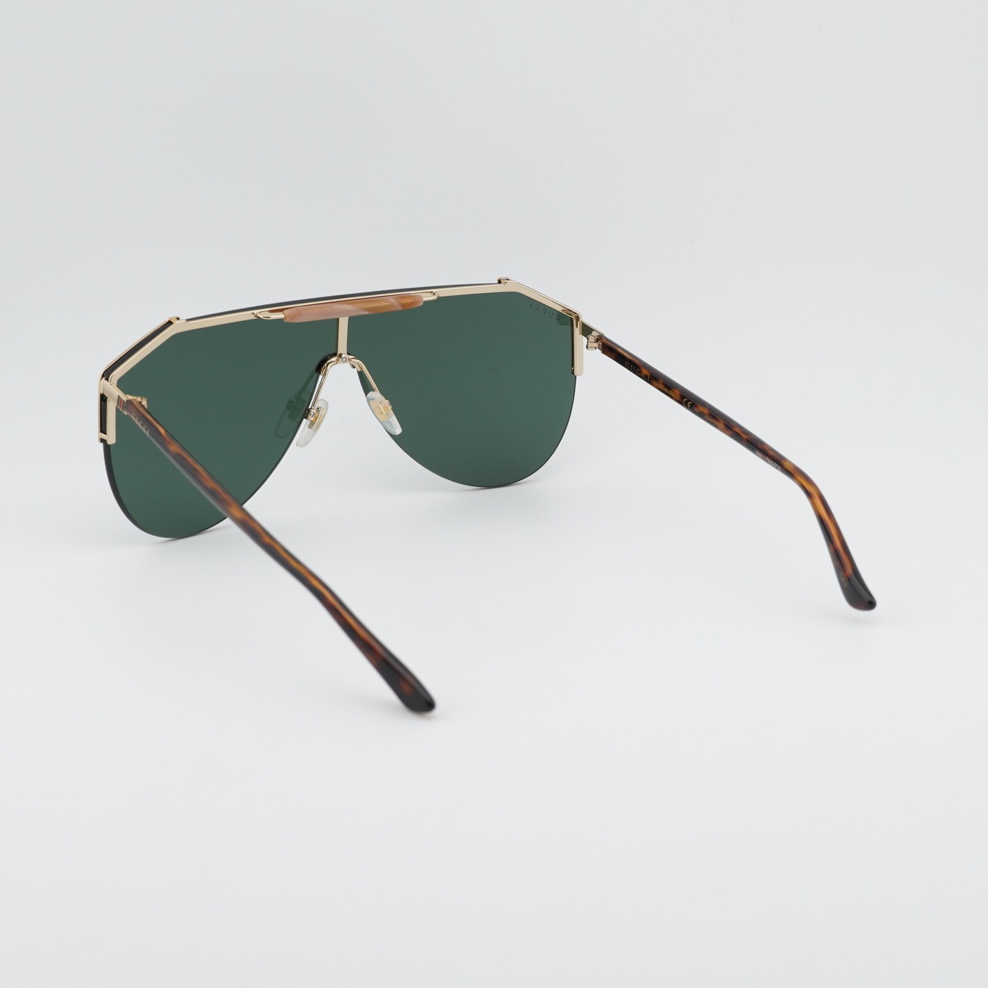 Gucci GG0584S 002 Gold/Green 99-1-140 Sunglasses New Authentic image 4