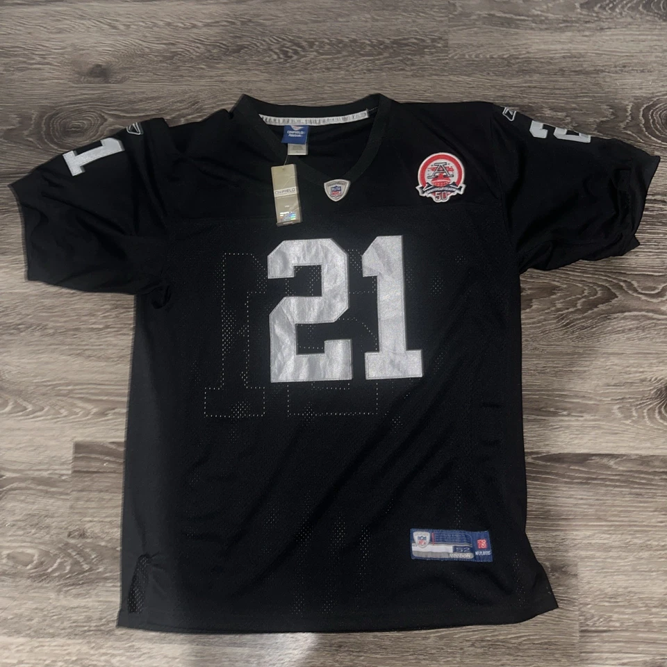 Nnamdi Asomugha Oakland Raiders #21 Reebok cosido en el campo para hombre talla 52 Foto 3 de 4