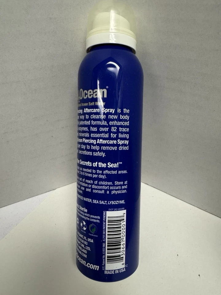 6件装H2Ocean穿孔护理喷雾4盎司身体和口腔穿孔 — 第 4/4 张图片