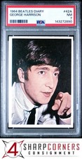 1964 BEATLES DIARY #42A GEORGE HARRISON POP 13 PSA 7