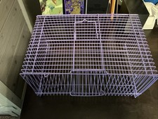 11 Inch X 7.25 Inch X 4.5 Inch Bird Cage Purple Color Gently Used See Photos
