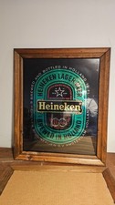 Vintage Framed Heineken Beer Sign