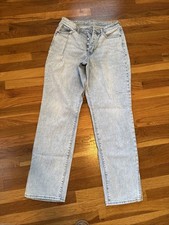 Old Navy High Rise Curvy OG Loose Blue Denim Jeans Women s Size 12 Tall button