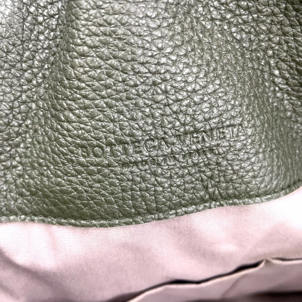 Bottega Veneta Leather Tote Bag Khaki Men Green One Size - Image 4 of 4