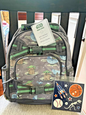 Pottery Barn School Snoopy Star War BACKPACK LUNCH travel Bag Mandalorian boy .
