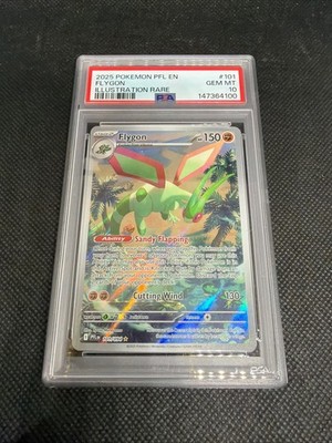 PSA10 フライゴン　2025 ポケモンカード FLYGON アートレア 2025 POKEMON PFL EN-PHANTASMAL FLAMES ILLUSTRATION RARE #101