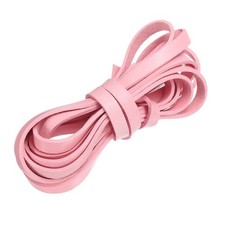 Flat Leather Cord, 3.3 Yard 8mm Leather String Strips for DIY Crafts Pink