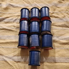 VTG 10 x NEW Excell Polyester Sewing Thread Spools 200 Yds USAMade Blue