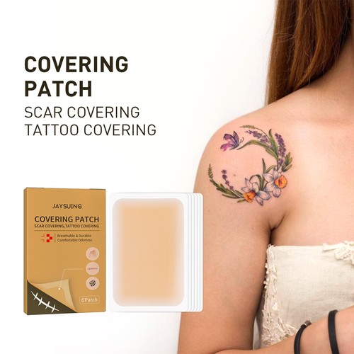 6patch/Box Invisible Concealer Skin Mask Concealer Tattoo Scar Mask Waterproof - Picture 1 of 5