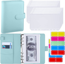 A6 Budget Binder with Zipper Cash Envelopes for Money Organizer  Budgeting, PU