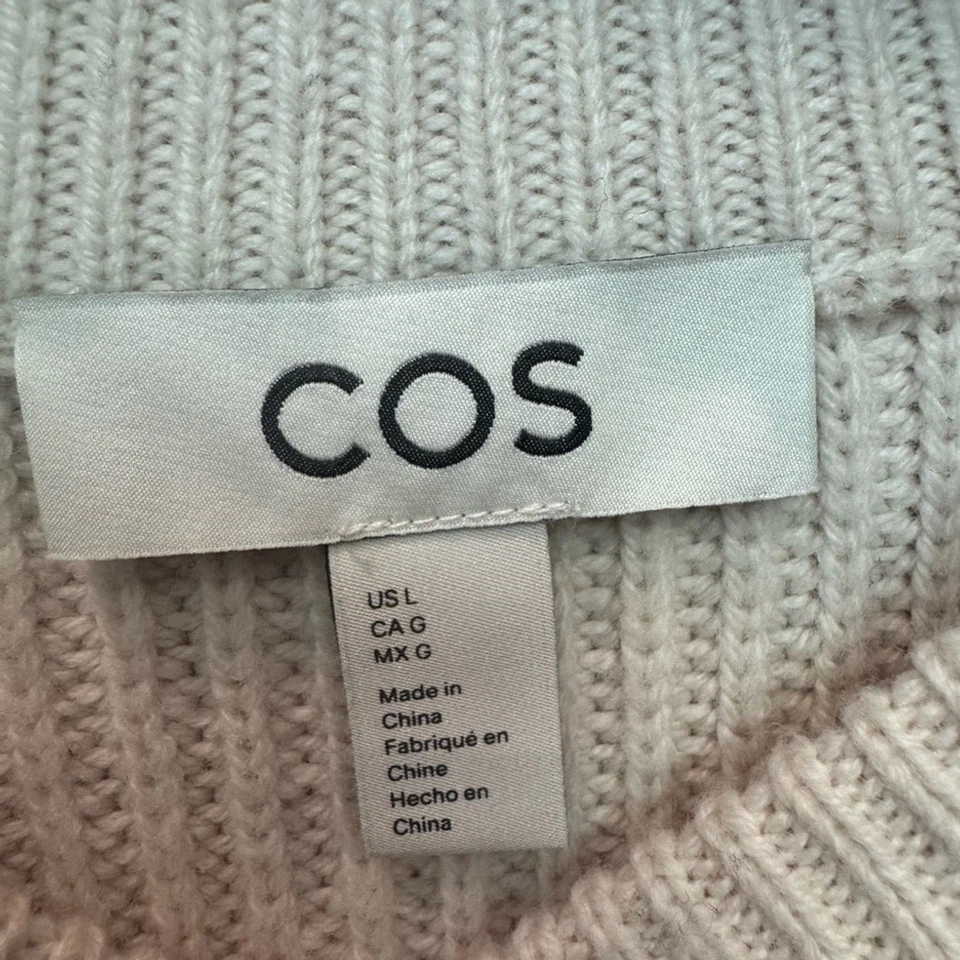 Cos Striped Sweater, cream and navy - Image 2 of 4