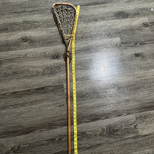 Vintage 44" Patterson Tuscarora Indian Nation Wooden Lacrosse Stick *Cracked*