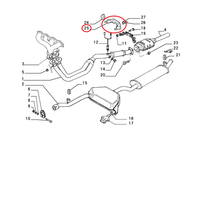 Schlauch Auspuffanlage Fiat Tipo - Lancia Delta Original 7748236