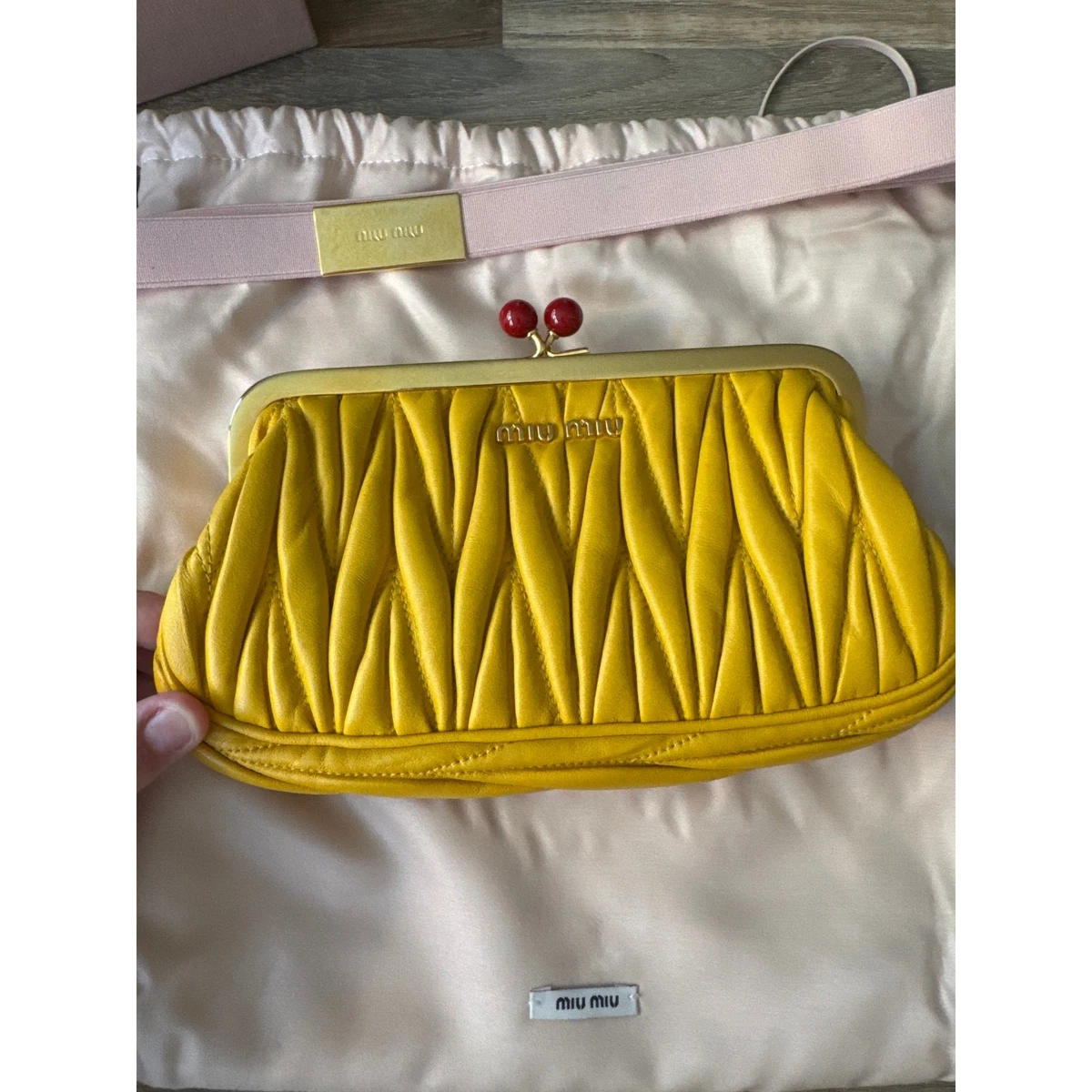Miu Miu Leather Clutch Bags for Women for sale | eBay