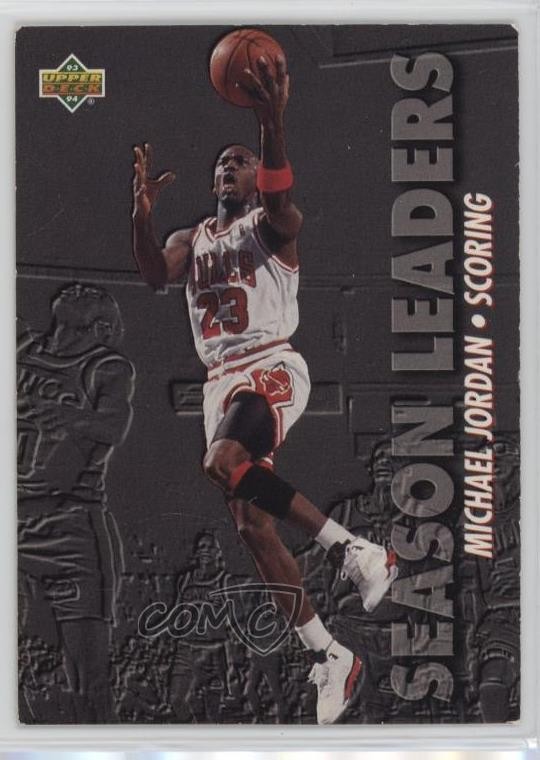 1993-94 Upper Deck Season Leaders Michael Jordan #166 HOF 18rw