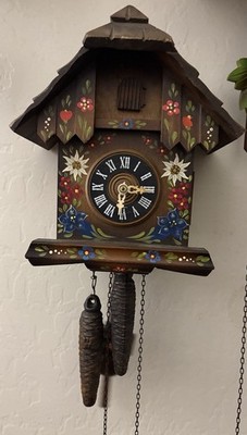 Beautiful VTG Chalet Regula HELMUT KAMMERER CUCKOO CLOCK Germany Wood Works VG