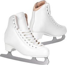 Ice Skates for Women Girls,Figure Skates with Premium Microfiber Leather, Stai