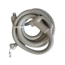 Central Vacuum Plastiflex 15’ electric hose with pig tail hose 3 position switch