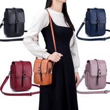 Large Capacity Genuine Leather Womens Crossbody Shoulder Bag Phone Handbag Gift