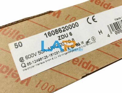 50PCS/Box For Weidmuller Terminal ZDU6 Spring-loaded Terminal Block 1608620000