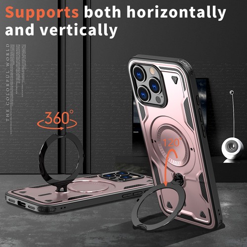 Shockproof Magnetic Ring Holder Case For iPhone 16 Pro Max 15 14 Plus 13 12 11 - Picture 42 of 55