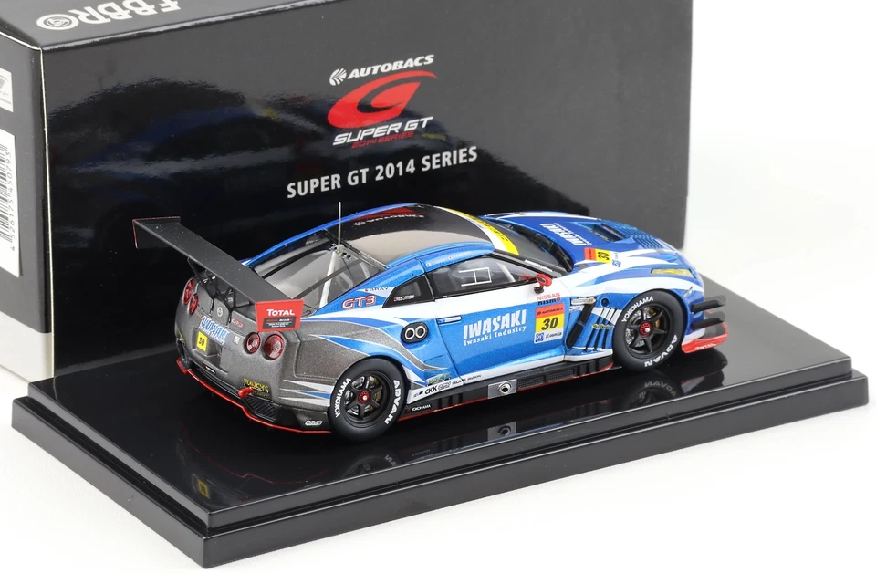 1:43 Ebbro Nissan Gt R R35 Eccellente GT300 Iwasaki Apr Gt-R 2014 #30 - Immagine 2 di 3