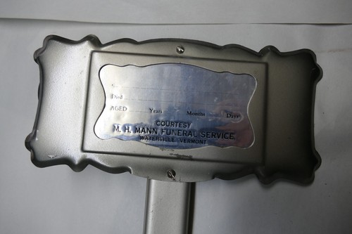 antique funeral service cemetery grave site marker NOS early 1900s oddity - Picture 2 of 3