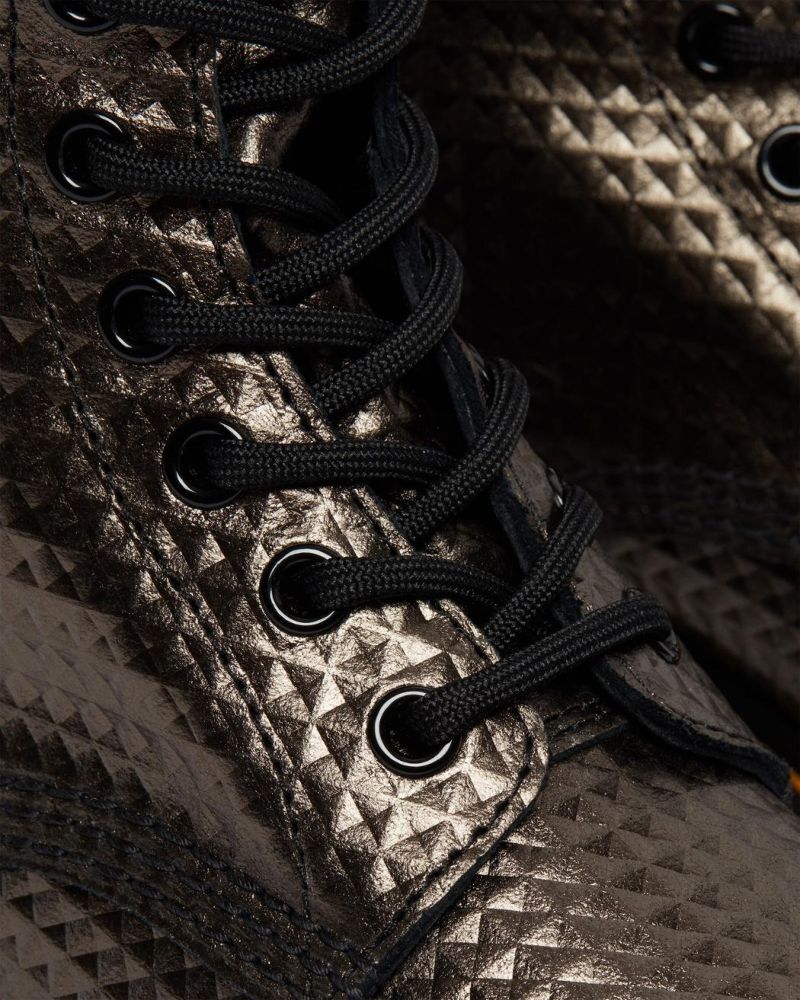 Dr Martens 8 Hole 1460 Gunmetal Emboss image 2