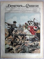 DOMENICA del CORRIERE 1912#5  infermiere policlinico Roma - guerra italo Turca