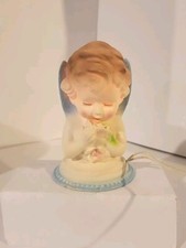 Vintage Molded Soft Plastic Baby Cherub / Angel Night Light