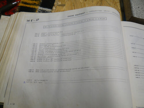 Peugeot 404+504+J7, Ricambi carburatore, (1 set) (nuovo & originale) n. 1417.03 - Foto 4 di 5