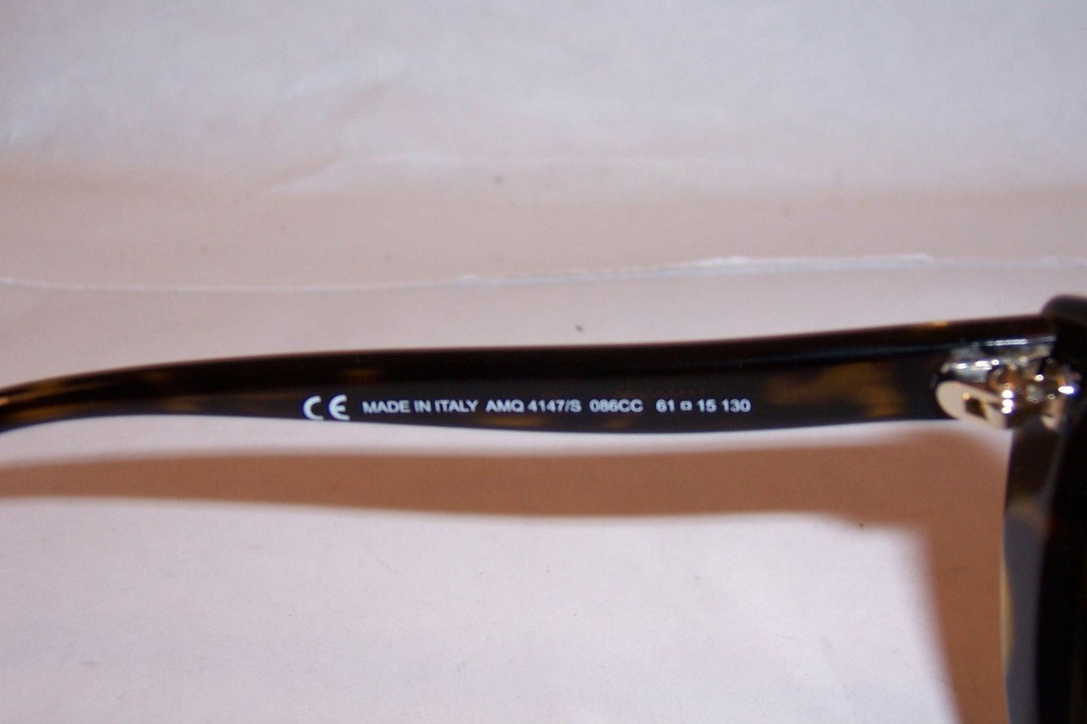 NEW ALEXANDER MCQUEEN SUNGLASSES AMQ 4147/S HAVANA/BROWN 086  display picture 3