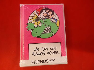 ''We may not always agree...'' Mario Nintendo NES Friendship Cards Lot of 12 RARE 