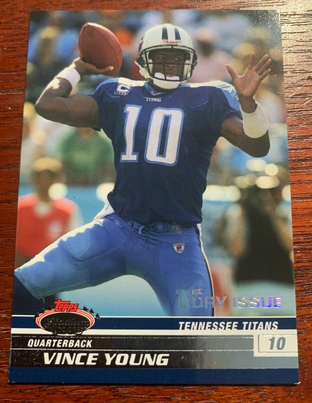 2008 Stadium Club Football 1st First Day Issue #9 Vince Young Titans #0735/1499 