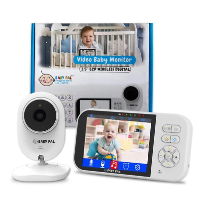 BABY PAL No Wifi Baby Monitor, Camera, 3.5, no hack, Battery, ECO VOX MODE, SIGNAL RANGE