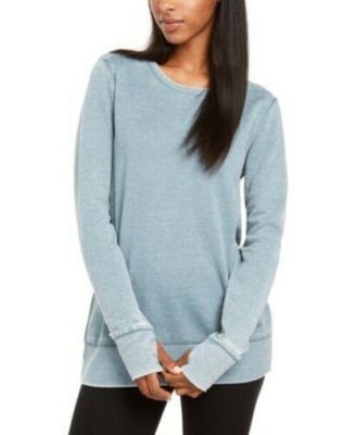 Neu Ideology Damen-Top mit geteiltem Crossover-Rücken Koboldblau   UVP 34,99 £