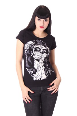 Liquor Brand GIPSY ROSE Tattoo Rockabilly Girlie Shirt