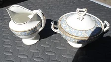 Grindley  Creamer and Covered Sugar Bowl                        