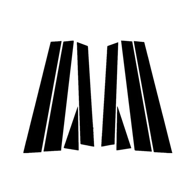 Juego de 8 postes de pilar negros cubierta de moldura de puerta apta para Subaru Forester 2013-2018 Foto 4 de 4