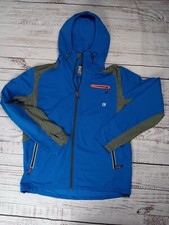 EUC Avalanche Jacket Women's Large Blue Full-Zip Thumbs Hole Lightweight